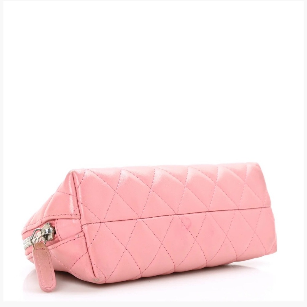 Chanel Pink Quilted Cosmetic Case - Picture 3 of 8